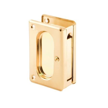 Prime-Line Deluxe Pocket Door Passage Pull, Solid Brass 250640